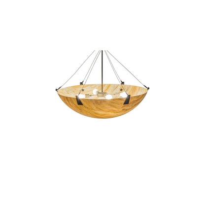 Araneta 4 Light 37" Wide Semi-Flush Bowl Ceiling Fixture - Oil Rubbed Bronze Finish - GU24 Bulb Base