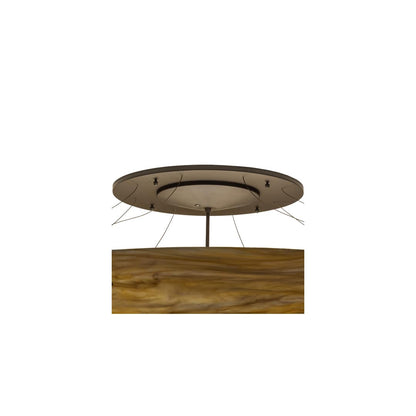 Araneta 12 Light 61" Wide Semi-Flush Bowl Ceiling Fixture - Oil Rubbed Bronze Finish - Medium Bulb Base