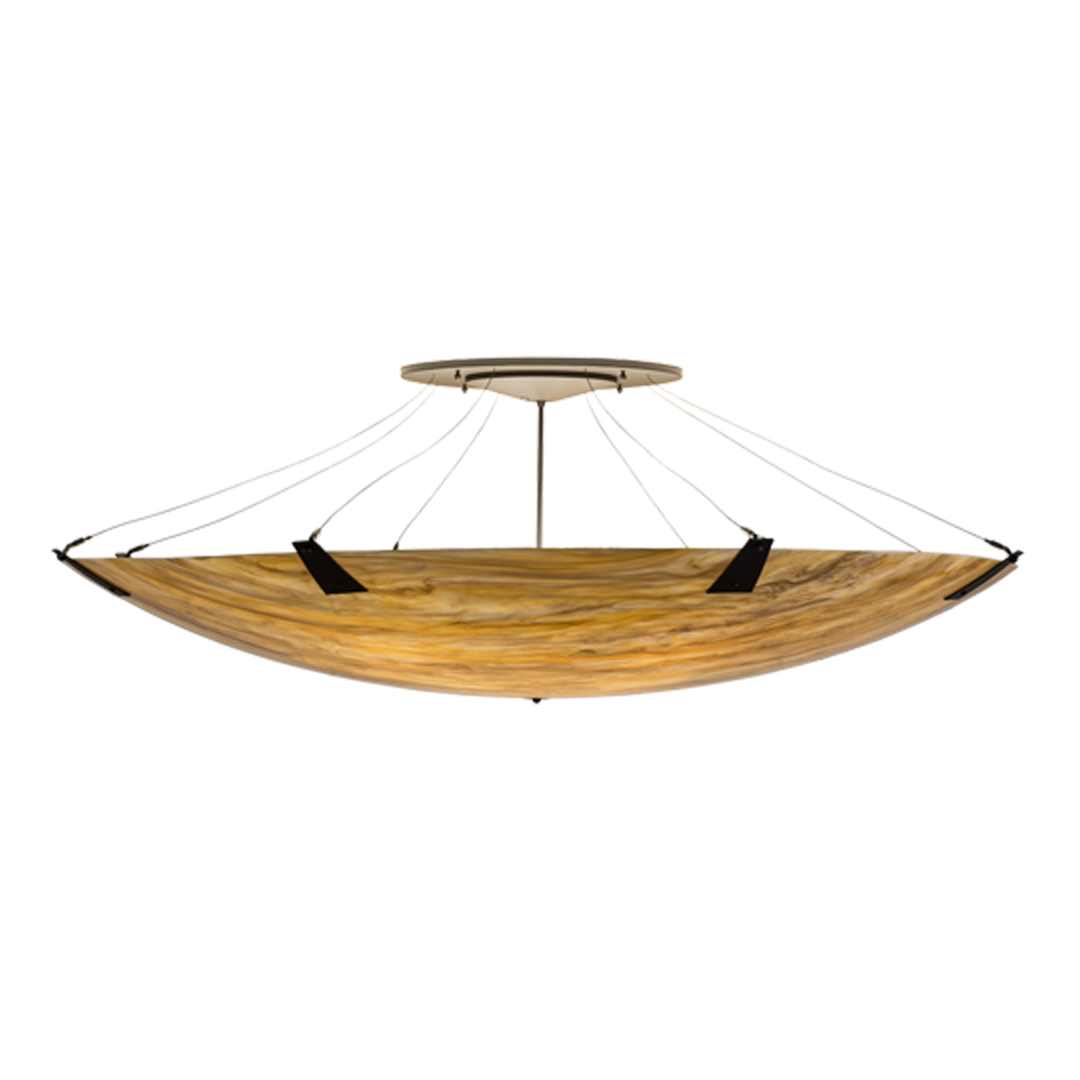 Araneta 14 Light 72" Wide Semi-Flush Bowl Ceiling Fixture - Oil Rubbed Bronze Finish - GU24 Bulb Base