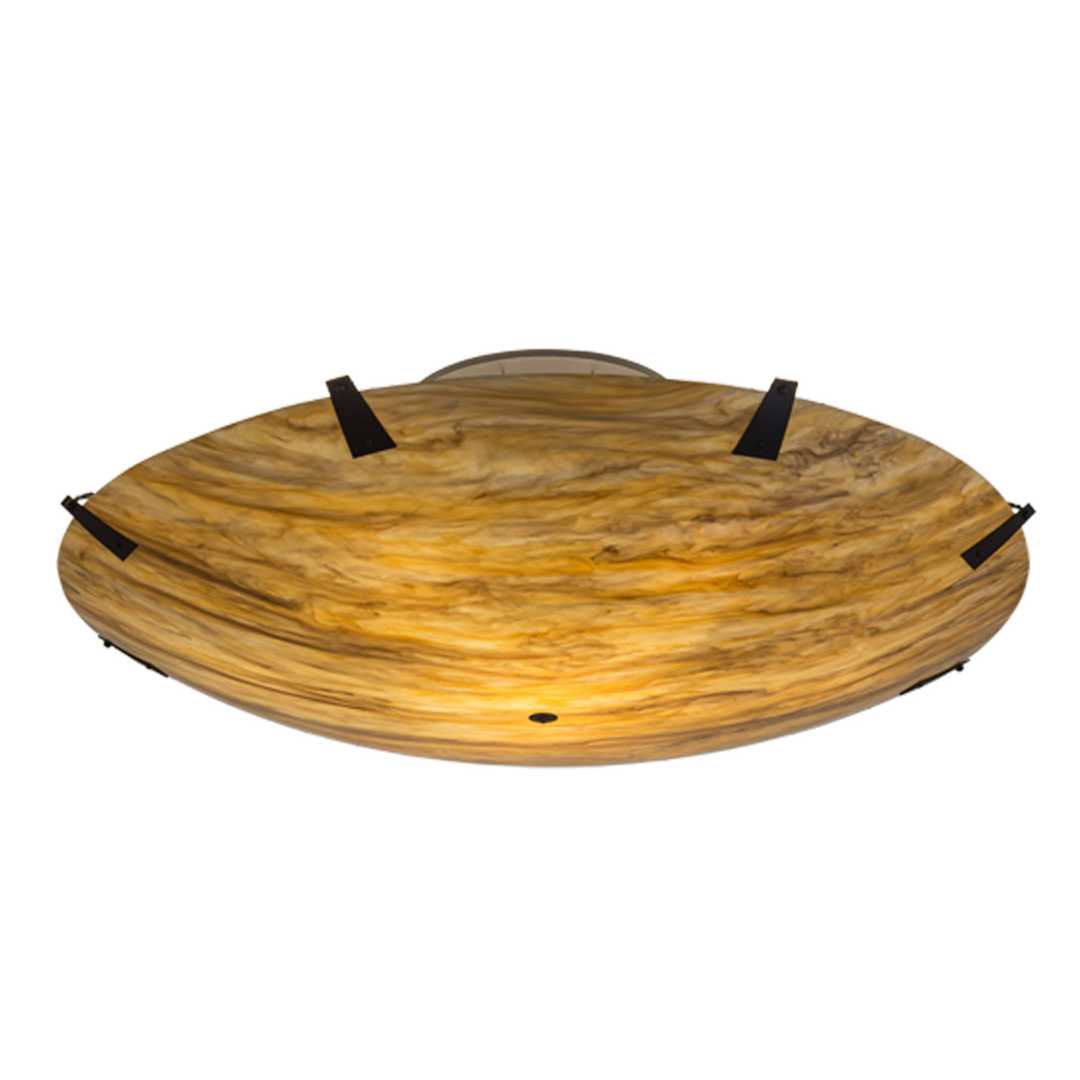 Araneta 14 Light 72" Wide Semi-Flush Bowl Ceiling Fixture - Oil Rubbed Bronze Finish - GU24 Bulb Base