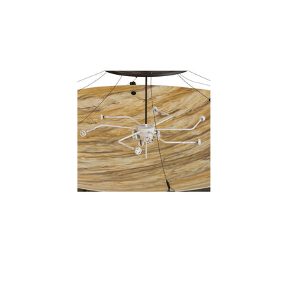 Araneta 14 Light 72" Wide Semi-Flush Bowl Ceiling Fixture - Oil Rubbed Bronze Finish - GU24 Bulb Base