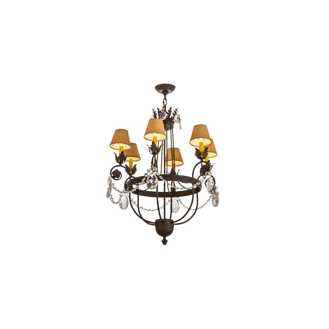 Antonia 6 Light 28" Wide Ring Chandelier
