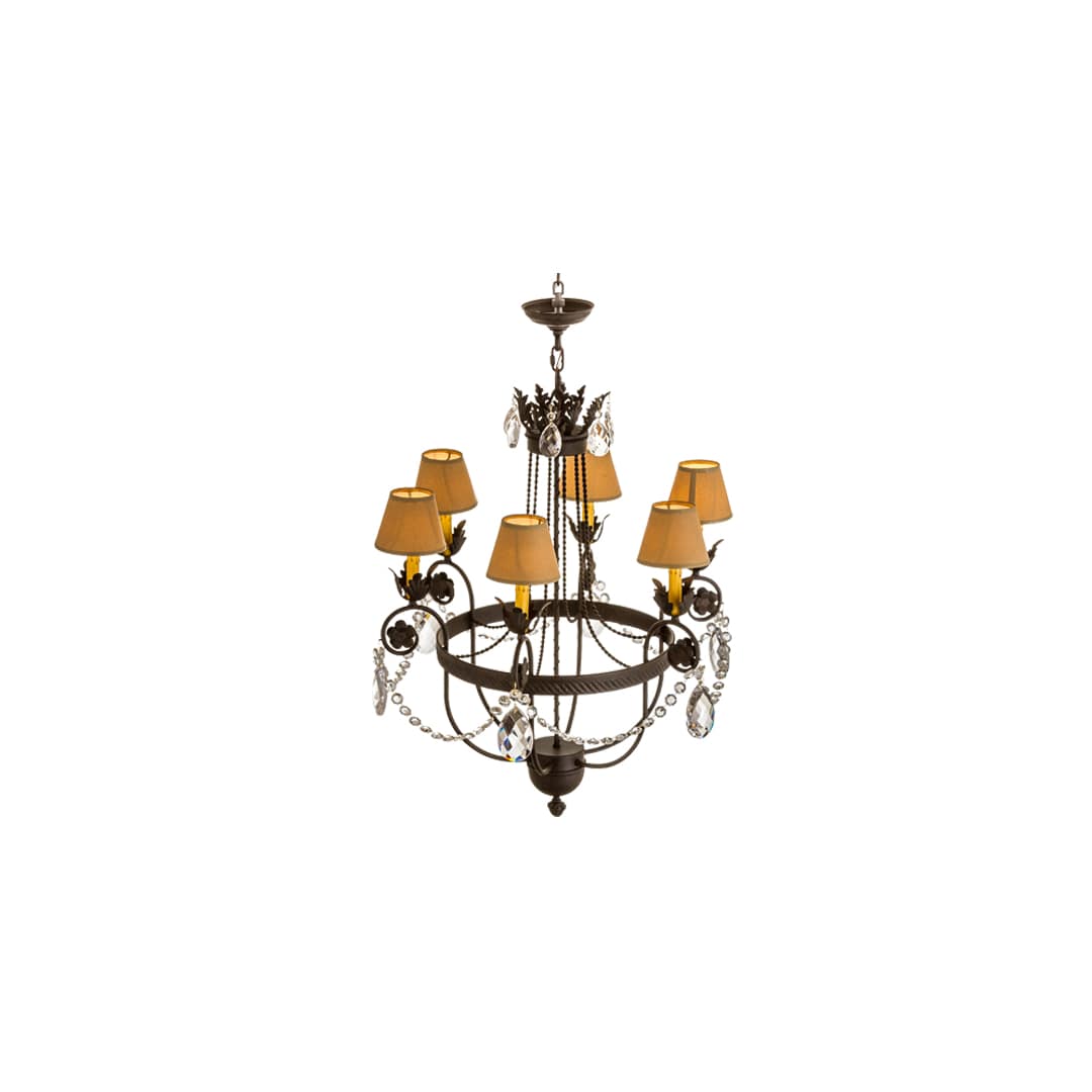Antonia 6 Light 28" Wide Ring Chandelier