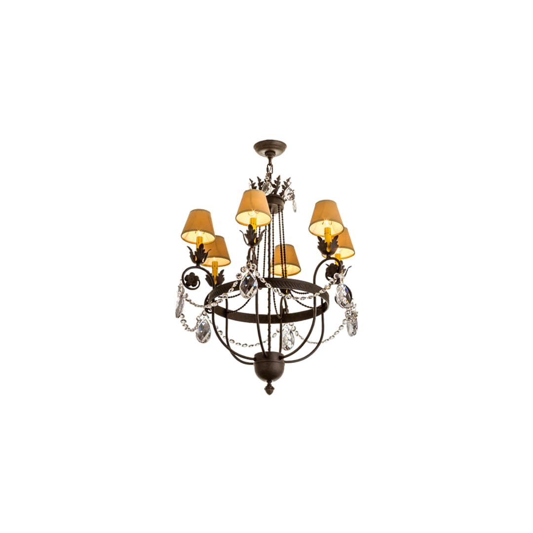 Antonia 6 Light 28" Wide Ring Chandelier