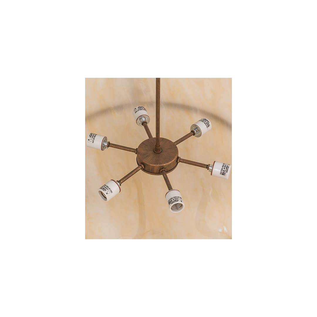 Cattail 6 Light 48" Wide Pendant