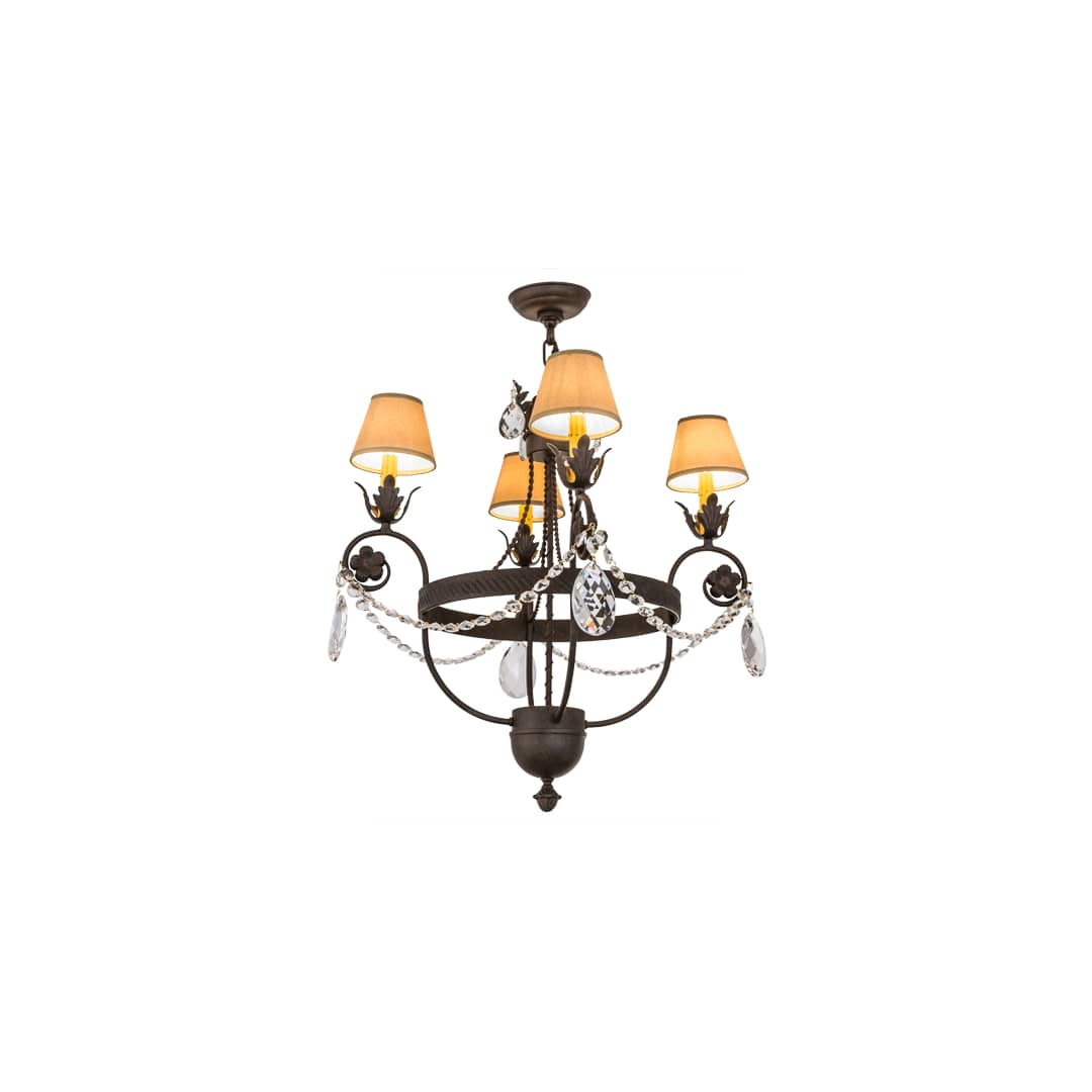 Antonia 4 Light 26" Wide Ring Chandelier