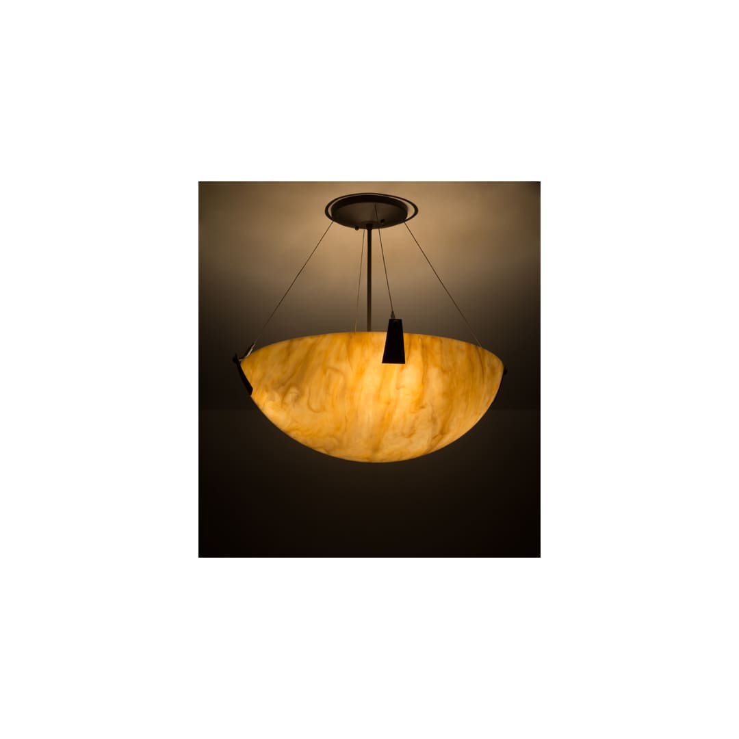 Araneta 4 Light 25" Wide Semi-Flush Bowl Ceiling Fixture - Oil Rubbed Bronze Finish - GU24 Bulb Base