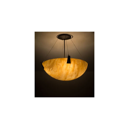 Araneta 4 Light 25" Wide Semi-Flush Bowl Ceiling Fixture - Oil Rubbed Bronze Finish - GU24 Bulb Base
