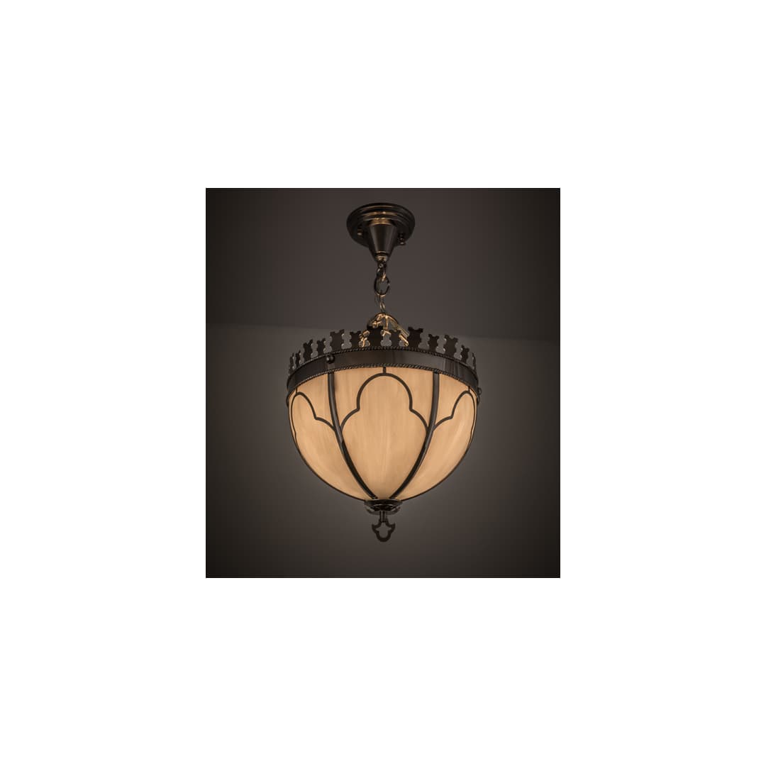 Gothic 3 Light 14" Wide Pendant