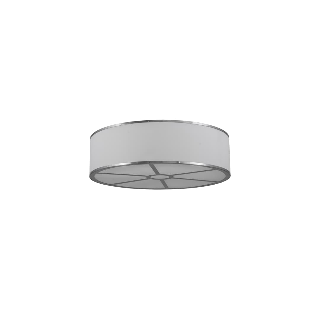 Cilindro 6 Light 36" Wide Semi-Flush Drum Ceiling Fixture - Chrome Finish - GU24 Bulb Base