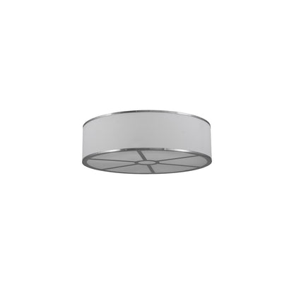 Cilindro 6 Light 36" Wide Semi-Flush Drum Ceiling Fixture - Chrome Finish - GU24 Bulb Base