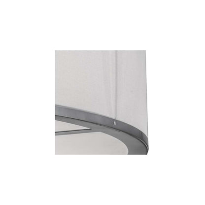 Cilindro 6 Light 36" Wide Semi-Flush Drum Ceiling Fixture - Chrome Finish - GU24 Bulb Base