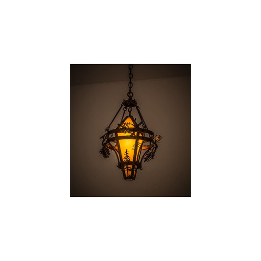 Lone Pine 18" Wide Abstract Pendant