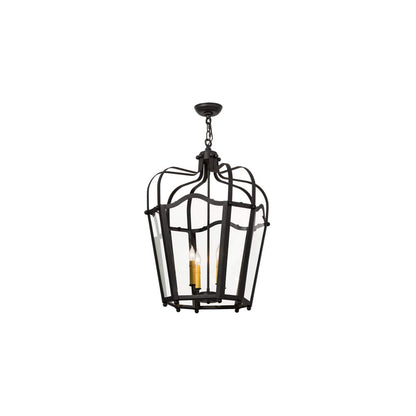 Citadel 4 Light 23" Wide Taper Candle Pendant