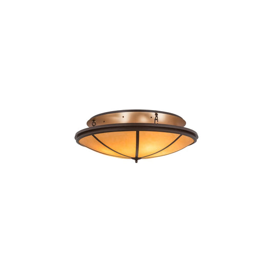 Commerce 8 Light 48" Wide Semi-Flush Bowl Ceiling Fixture - Cafe-Noir Finish