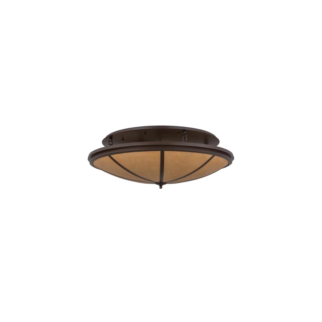 Commerce 8 Light 48" Wide Semi-Flush Bowl Ceiling Fixture - Cafe-Noir Finish