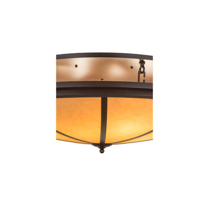 Commerce 8 Light 48" Wide Semi-Flush Bowl Ceiling Fixture - Cafe-Noir Finish