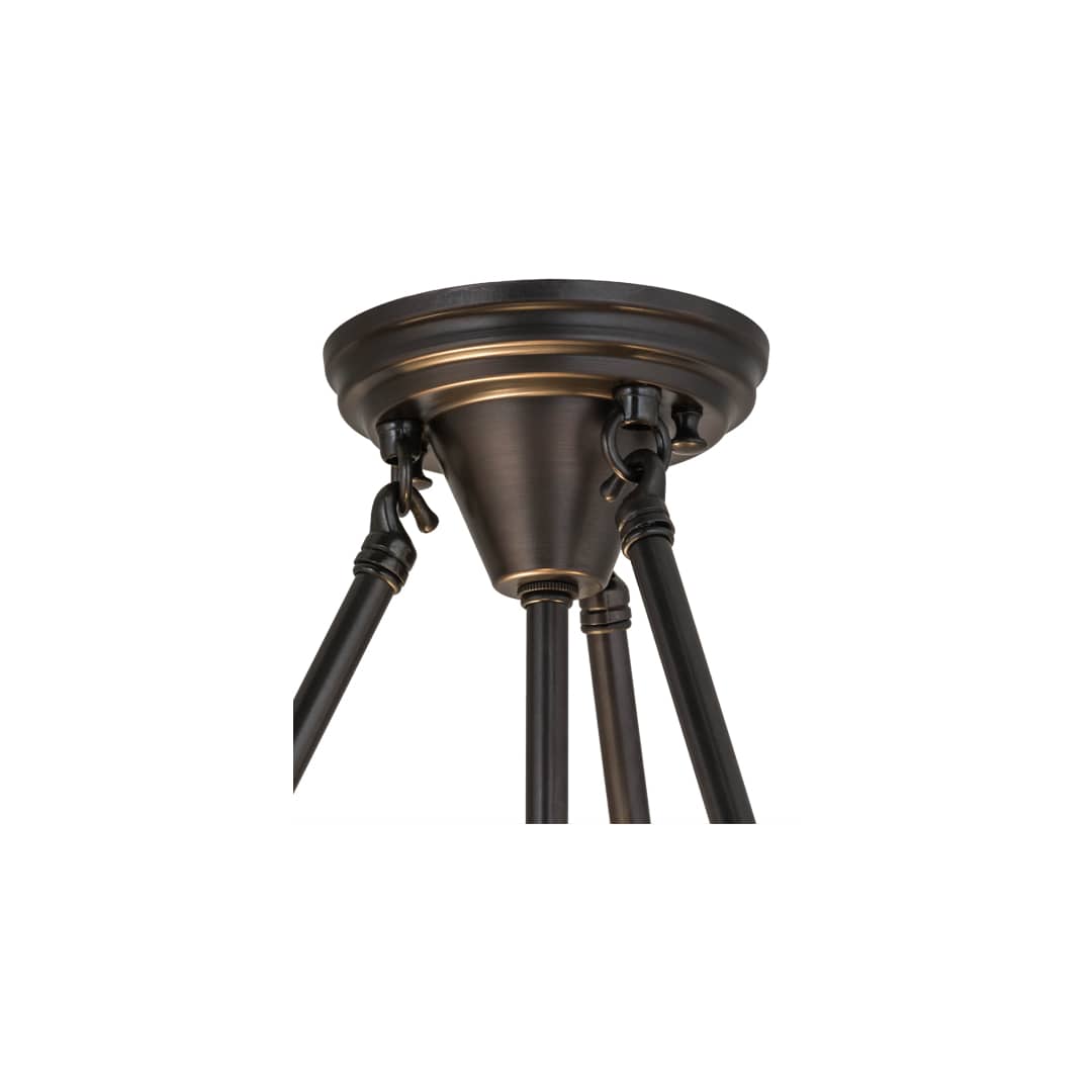 Metro Fusion 3 Light 14" Wide Semi-Flush Bowl Ceiling Fixture