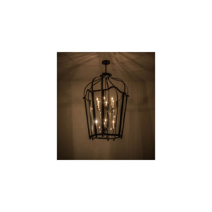 Citadel 10 Light 33" Wide Taper Candle Pendant