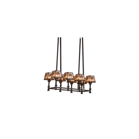Balsam Pine 8 Light 17" Wide Linear Chandelier