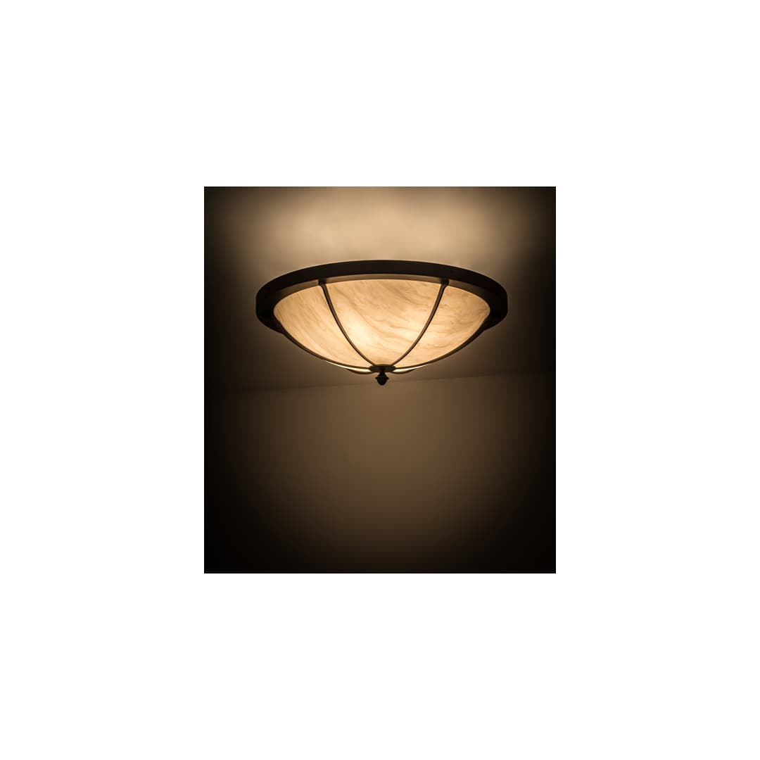 Dominga 6 Light 30" Wide Flush Mount Bowl Ceiling Fixture - Oil Rubbed Bronze Finish