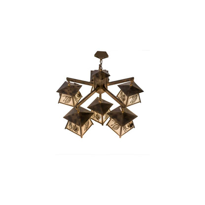 Scotch Pine 6 Light 40" Wide Chandelier