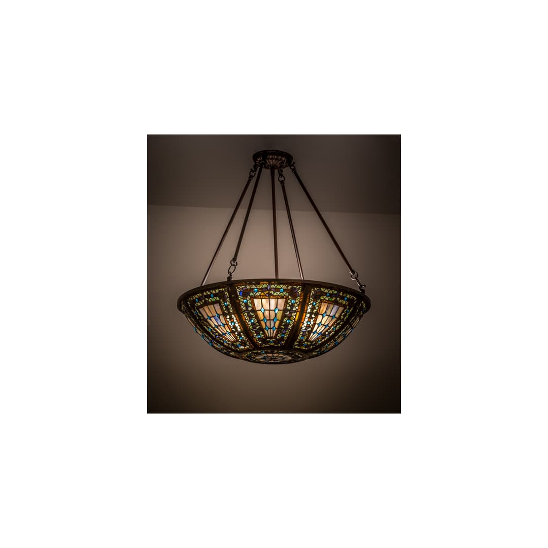 Fleur-de-lis 4 Light 24" Wide Pendant