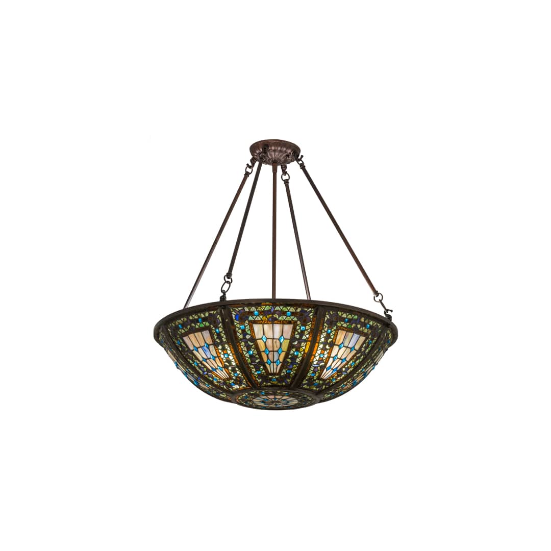 Fleur-de-lis 4 Light 24" Wide Pendant