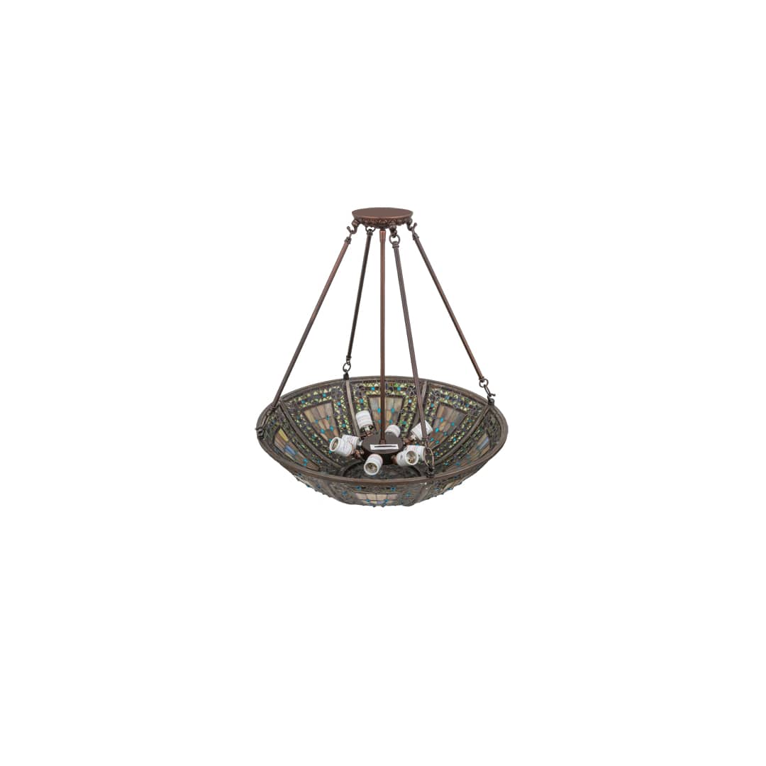 Fleur-de-lis 4 Light 24" Wide Pendant