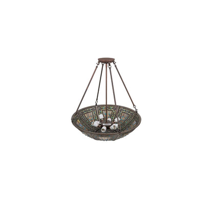 Fleur-de-lis 4 Light 24" Wide Pendant