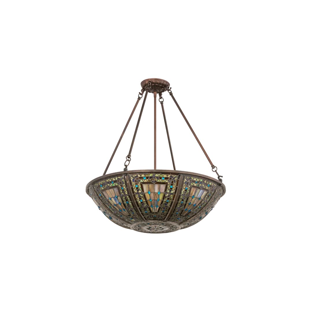 Fleur-de-lis 4 Light 24" Wide Pendant