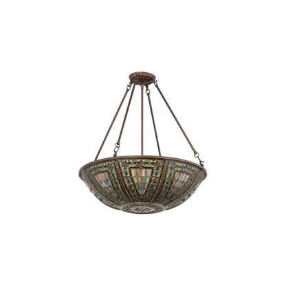Fleur-de-lis 4 Light 24" Wide Pendant