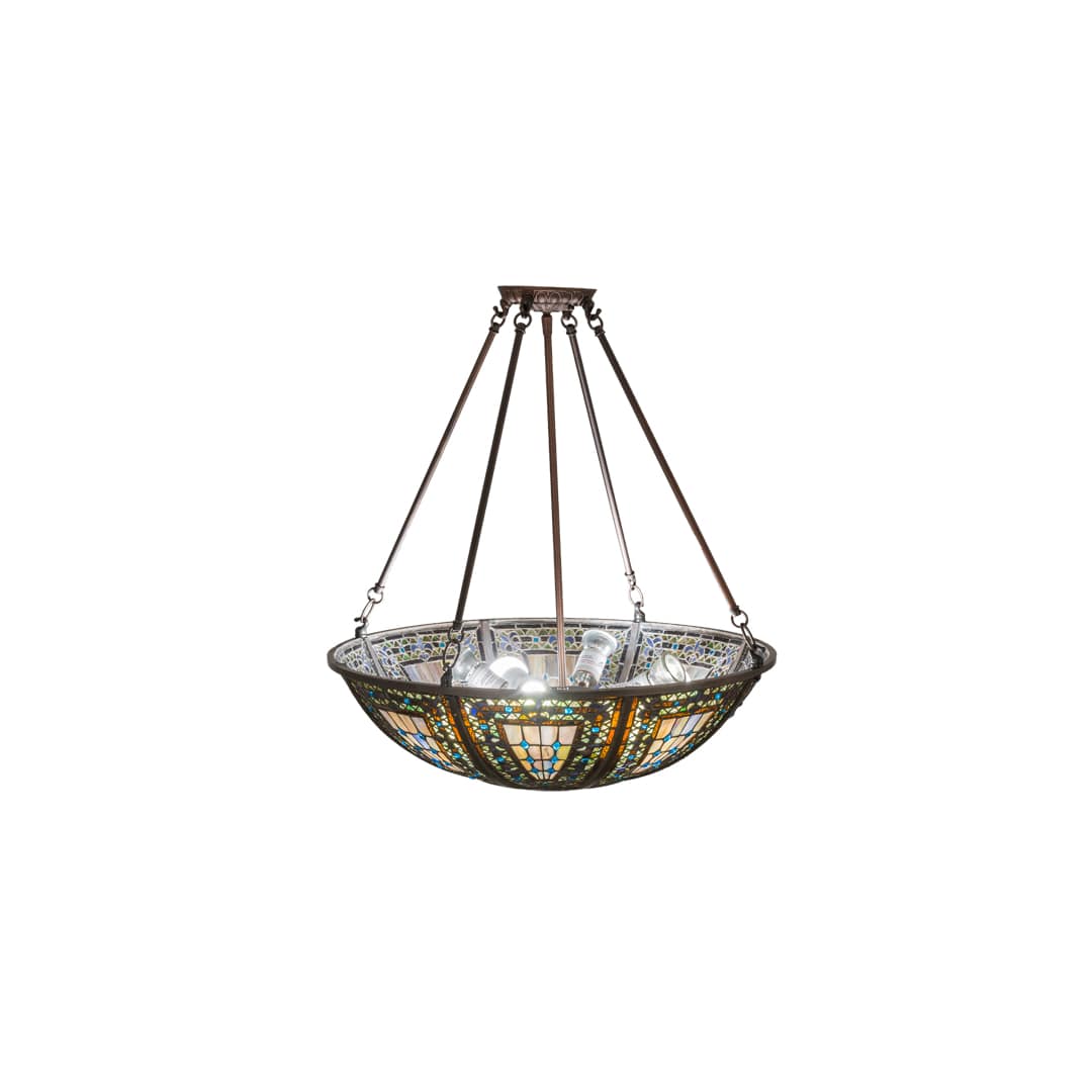 Fleur-de-lis 4 Light 24" Wide Pendant