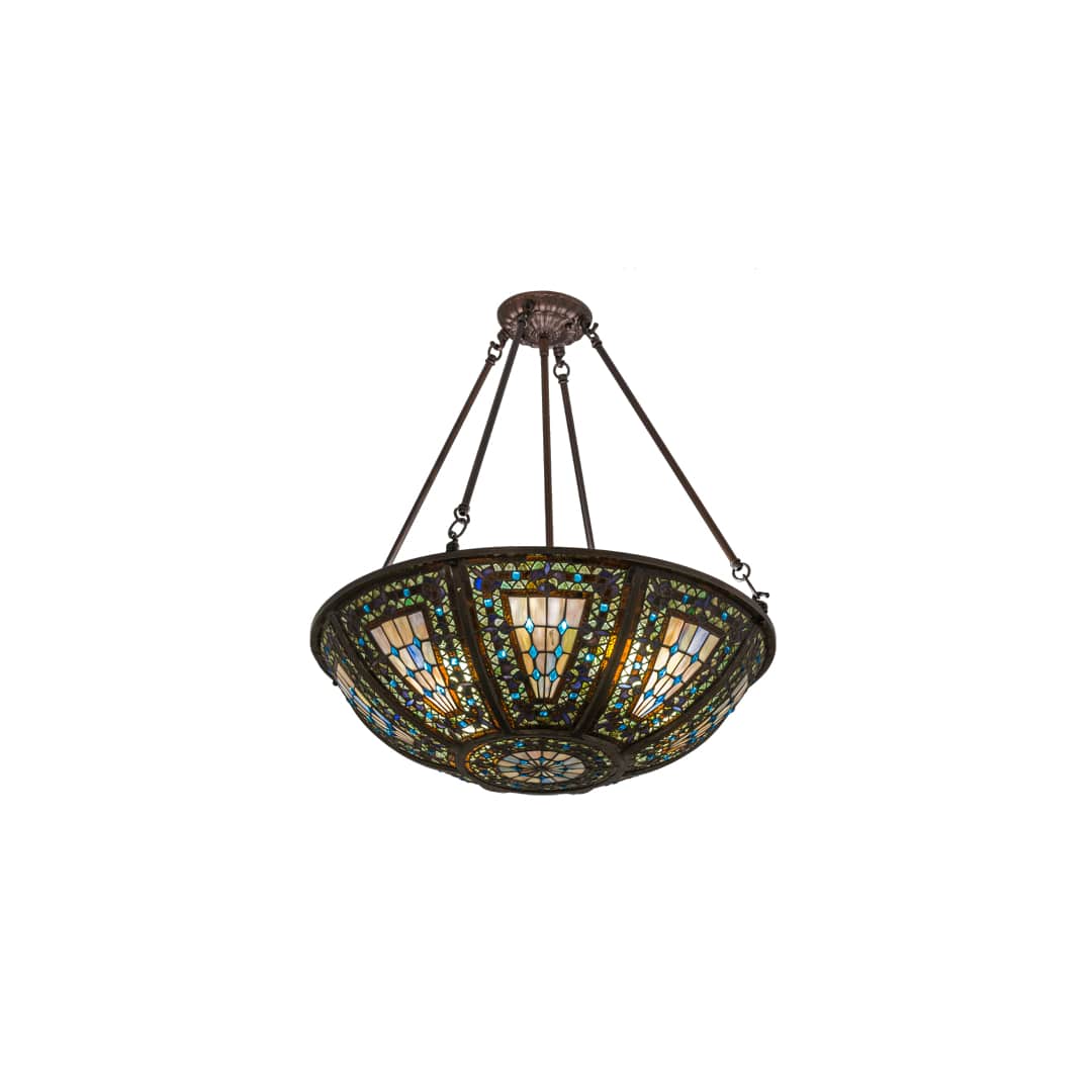 Fleur-de-lis 4 Light 24" Wide Pendant