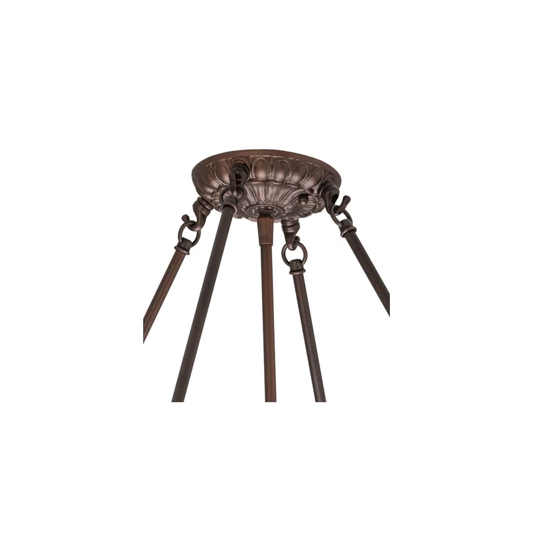 Fleur-de-lis 4 Light 24" Wide Pendant