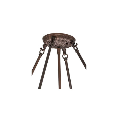 Fleur-de-lis 4 Light 24" Wide Pendant