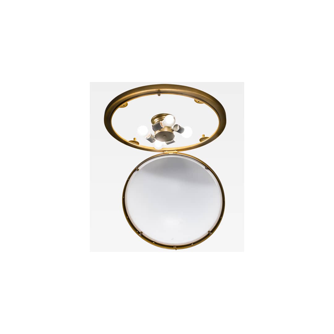 Commerce 4 Light 25" Wide Flush Mount Bowl Ceiling Fixture