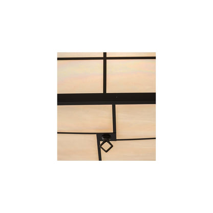 Mission 4 Light 24" Wide Flush Mount Square Ceiling Fixture - Timeless Bronze Finish
