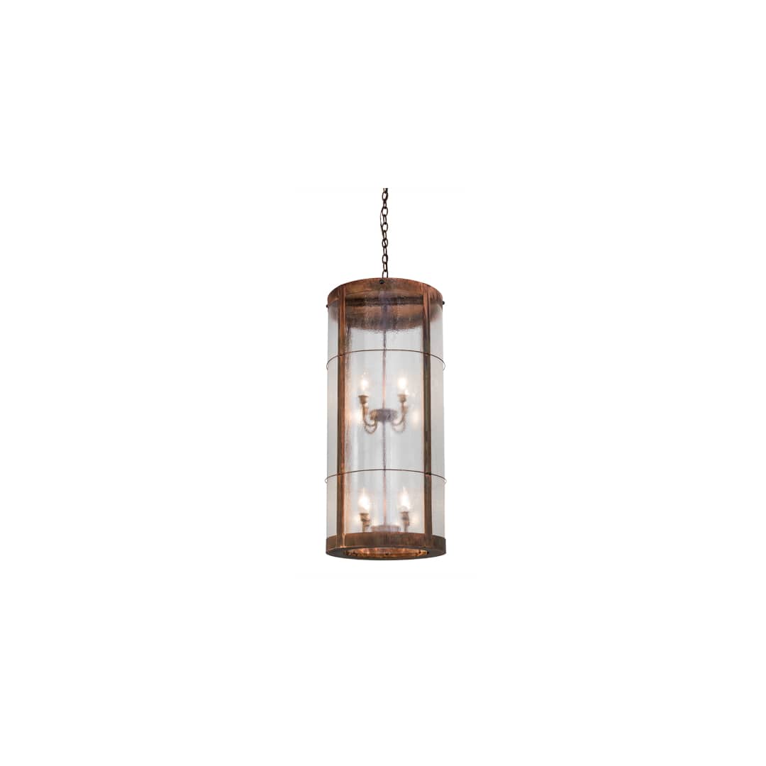 Villa 8 Light 18" Wide Taper Candle Pendant