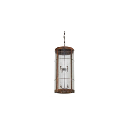 Villa 8 Light 18" Wide Taper Candle Pendant
