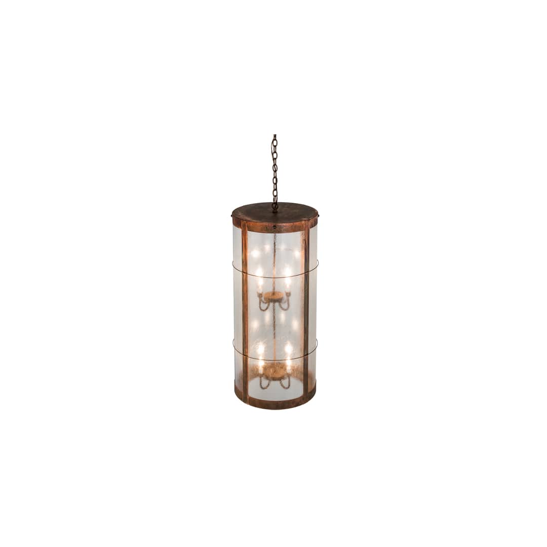 Villa 8 Light 18" Wide Taper Candle Pendant