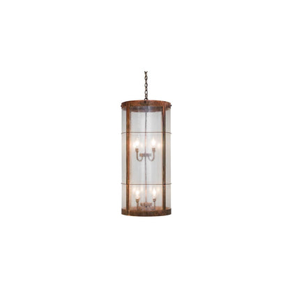 Villa 8 Light 18" Wide Taper Candle Pendant