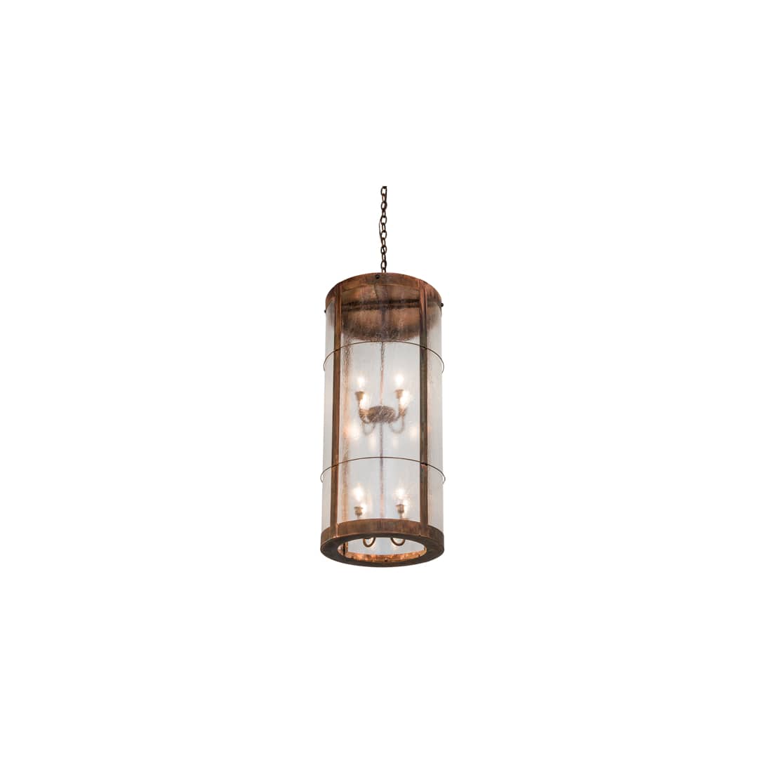 Villa 8 Light 18" Wide Taper Candle Pendant