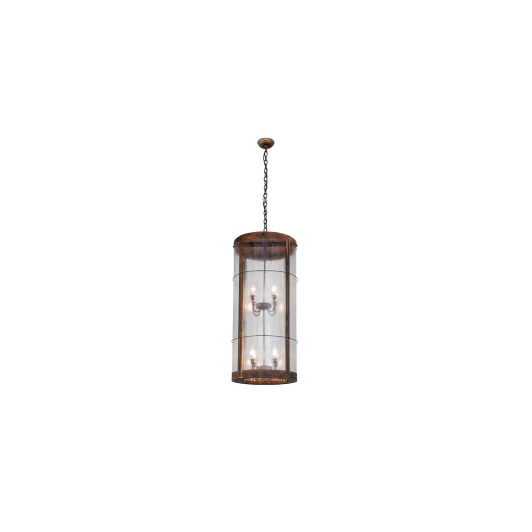 Villa 8 Light 18" Wide Taper Candle Pendant