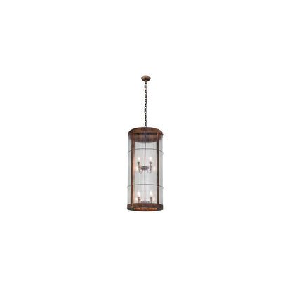 Villa 8 Light 18" Wide Taper Candle Pendant