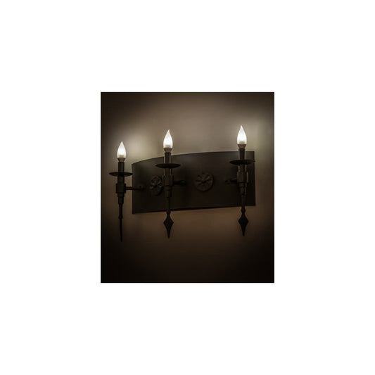 Warwick 3 Light 12" Tall Wall Sconce