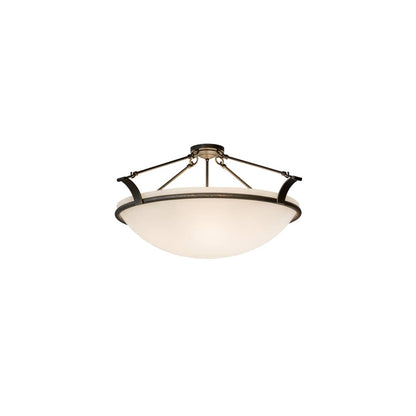 Almeria 4 Light 32" Wide Semi-Flush Bowl Ceiling Fixture - Gilded Tobacco Finish