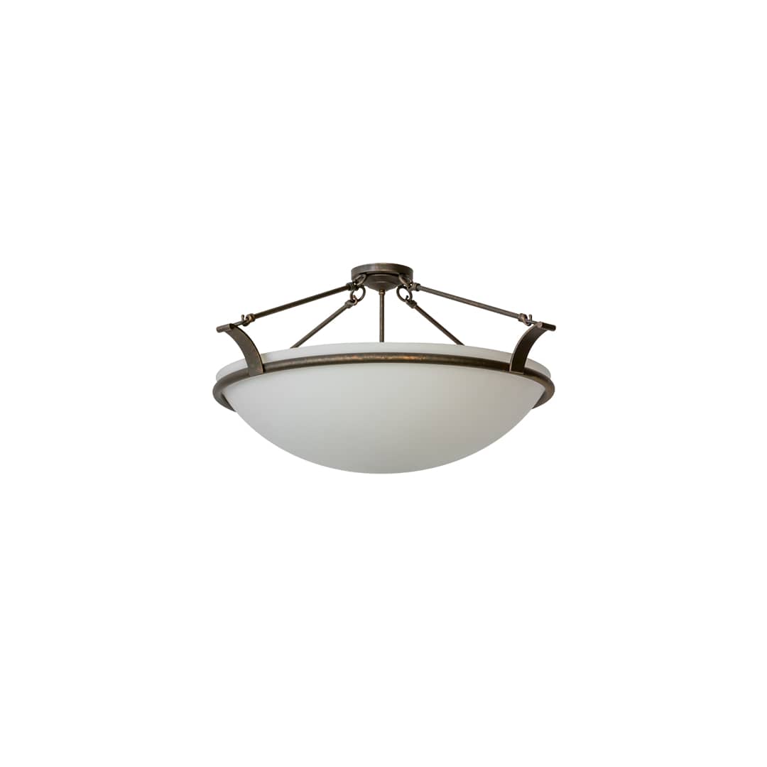 Almeria 4 Light 32" Wide Semi-Flush Bowl Ceiling Fixture - Gilded Tobacco Finish