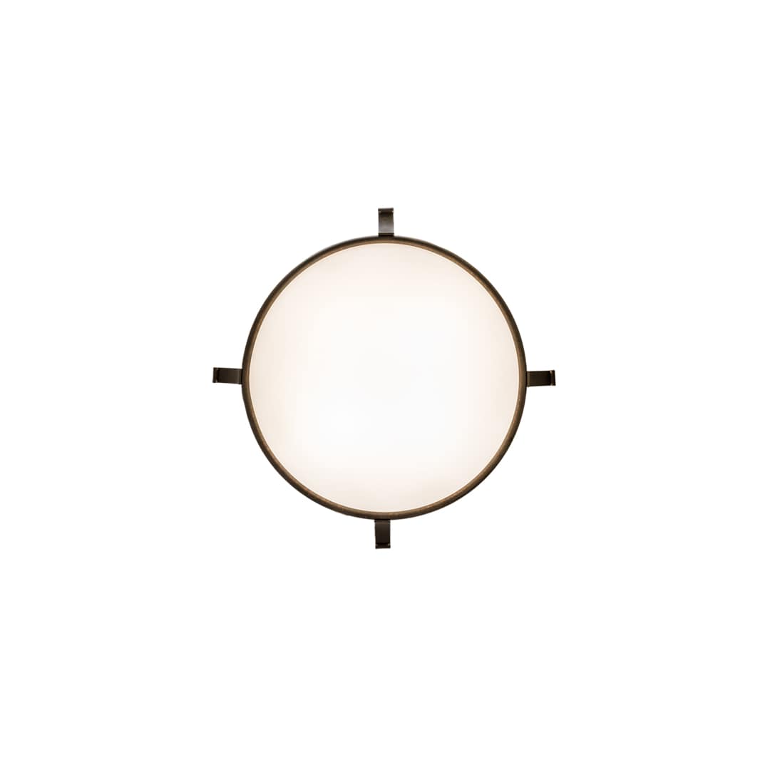 Almeria 4 Light 32" Wide Semi-Flush Bowl Ceiling Fixture - Gilded Tobacco Finish