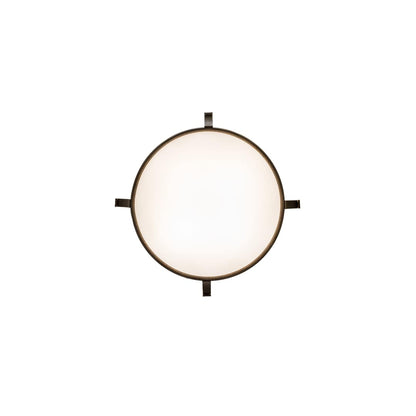 Almeria 4 Light 32" Wide Semi-Flush Bowl Ceiling Fixture - Gilded Tobacco Finish